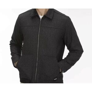 HURLEY NWT Men's Wool Jacket - Charcoal Heather - Medium- NWT